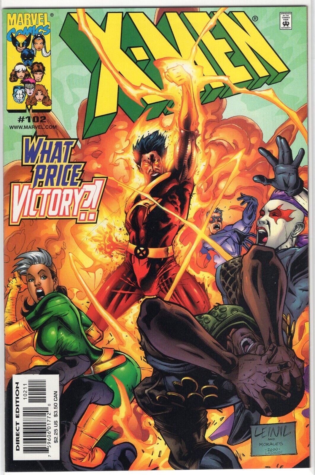 X-MEN Lot Run #102-113. (Marvel Comics 2000/2001) - 12 comics