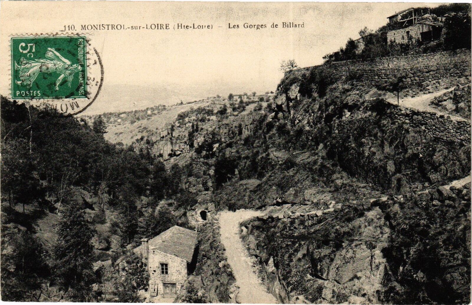 CPA MONISTROL-sur-LOIRE (Hte-Loire) - Les Gorges de Billiard (202850)