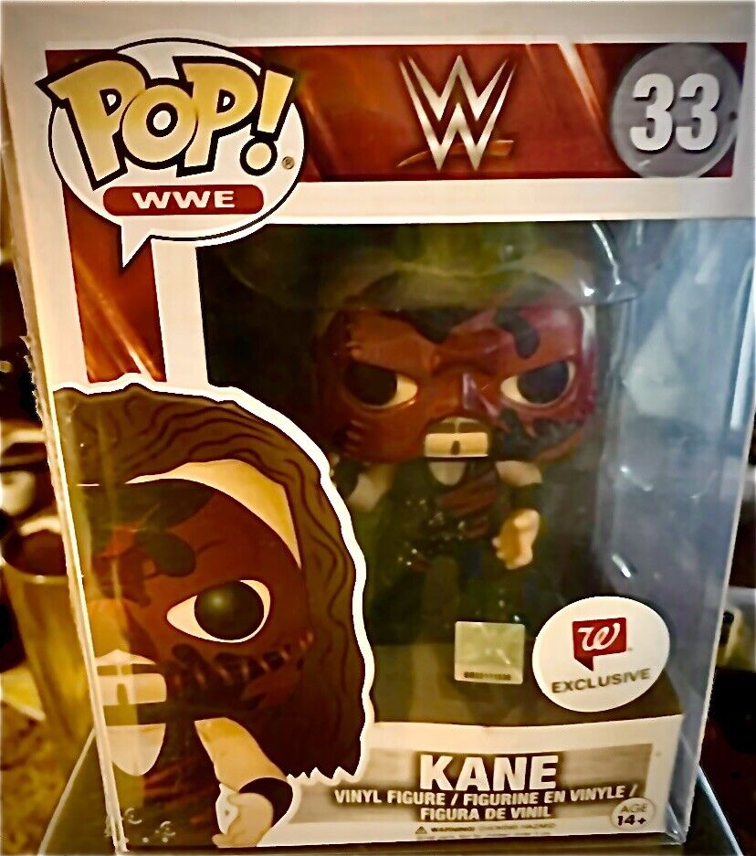 Funko Pop WWE Kane #33 Walgreen\'s Exclusive Vaulted VISIT MY EBAY STORE