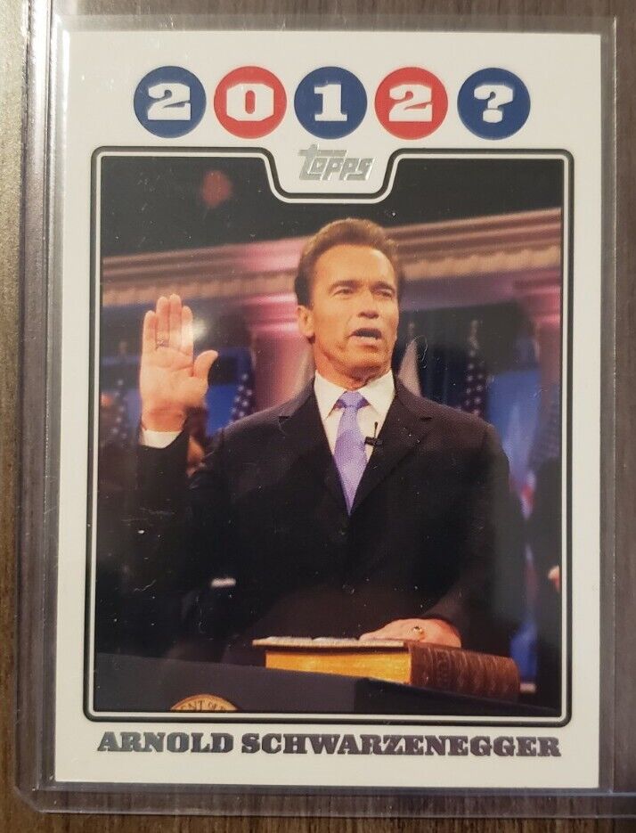 2008 Topps Campaign Arnold Schwarzenegger Mint Ungraded **RARE**