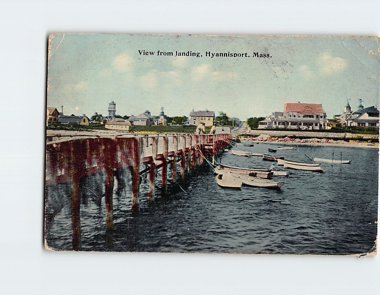 Postcard View from landing Hyannisport Massachusetts USA