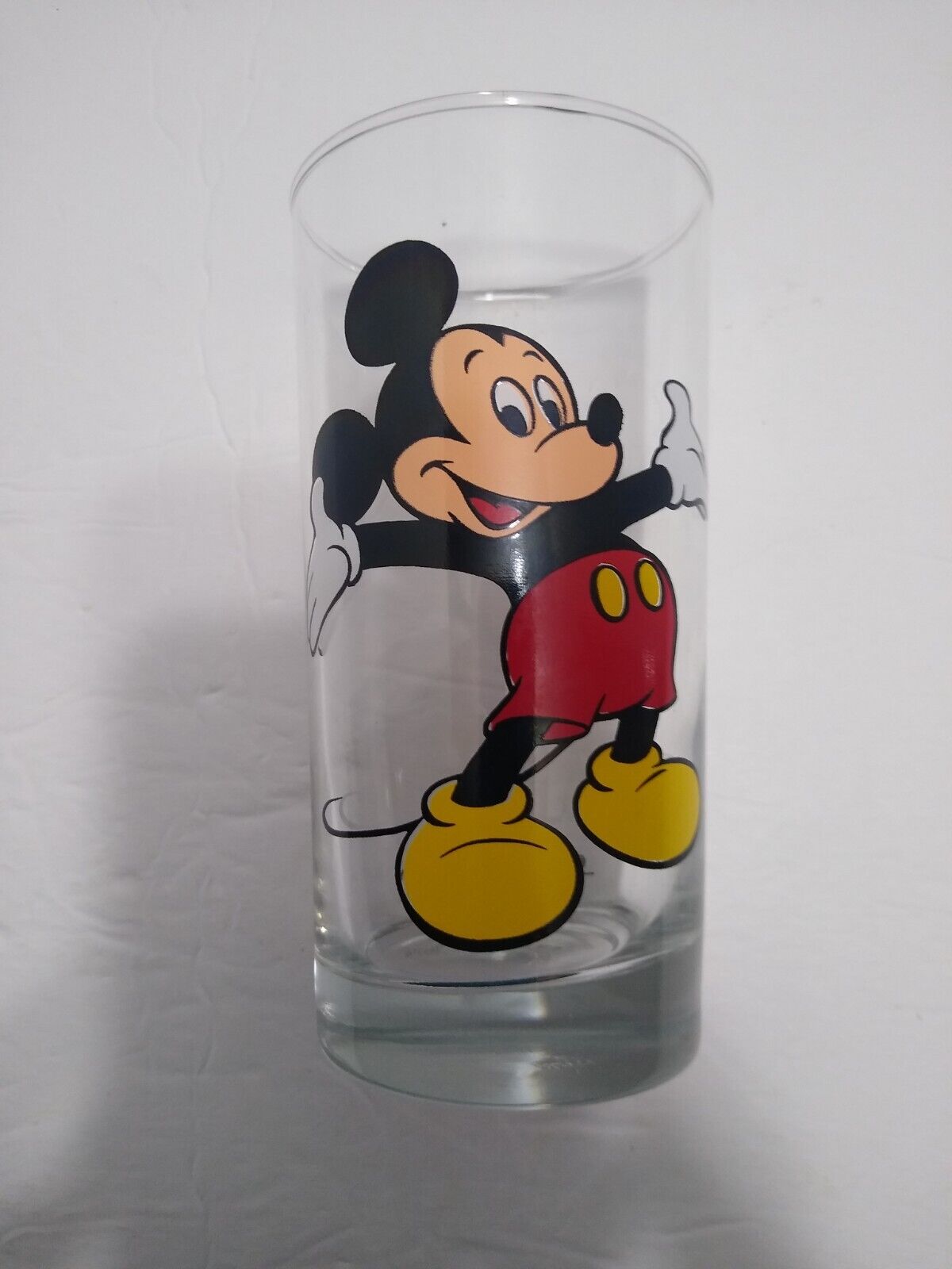 Vintage Disney Mickey Mouse Glass Dinking 1990’s Tumbler 12 Oz Replacement