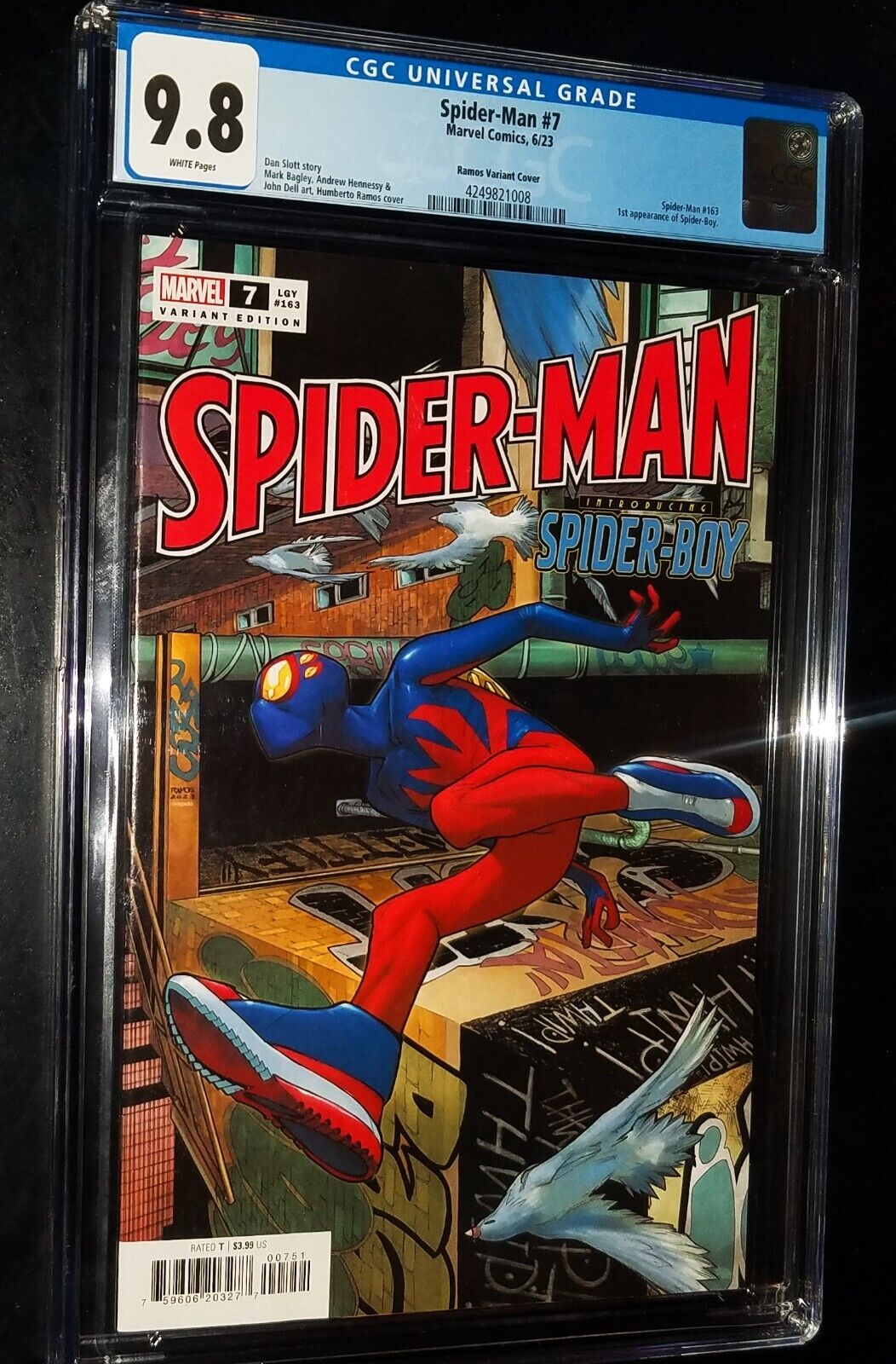 CGC SPIDER-MAN #7 Ramos Variant 2023 DC Comics CGC 9.8 NM/MT KEY ISSUE