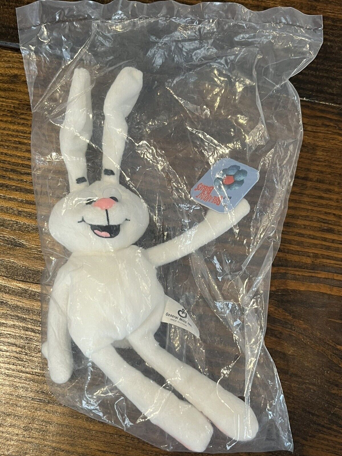 Vintage 1997 Trix Rabbit General Mills Breakfast Babies White Plush Mascot Toy