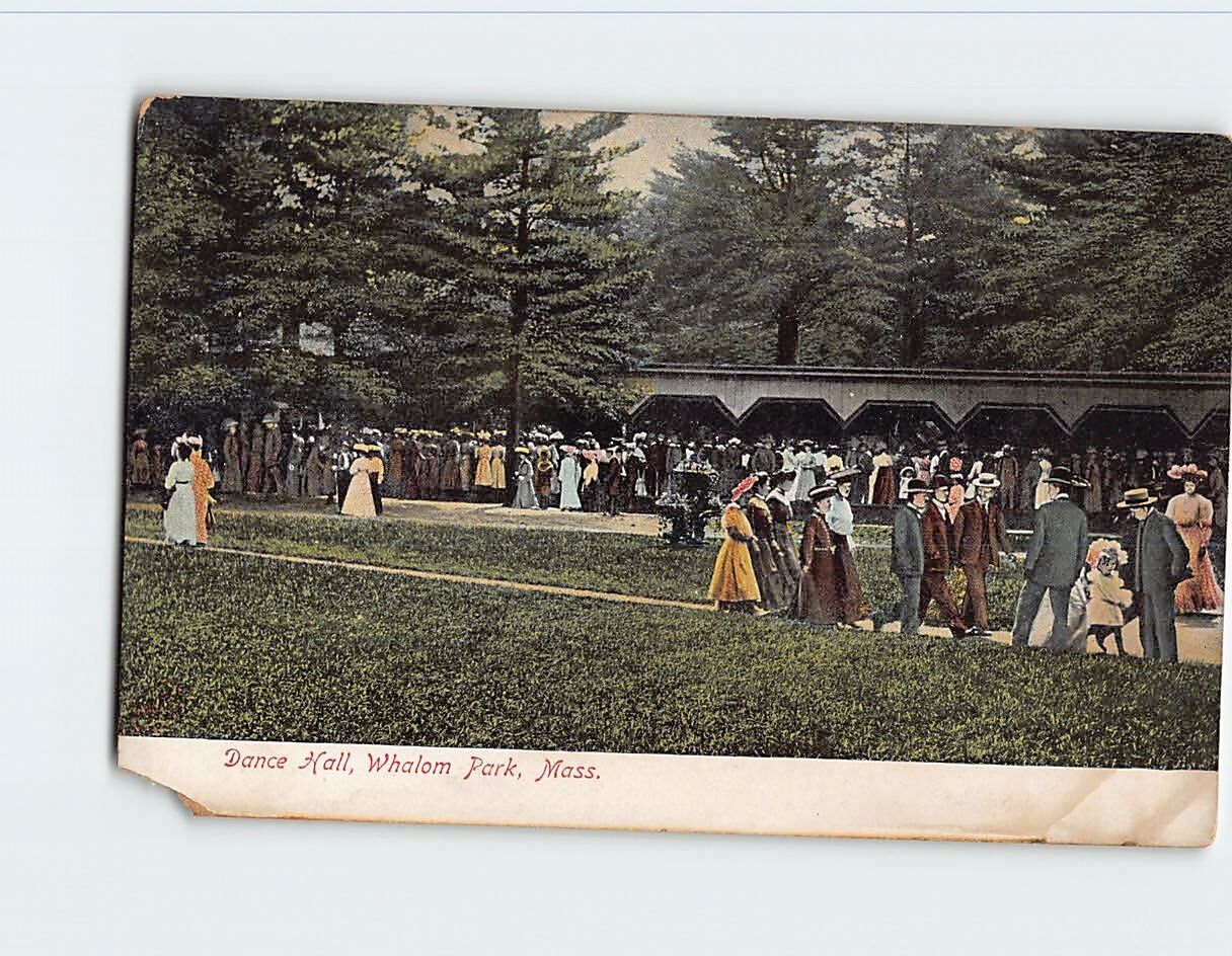 Postcard Dance Hall Whalom Park Massachusetts USA