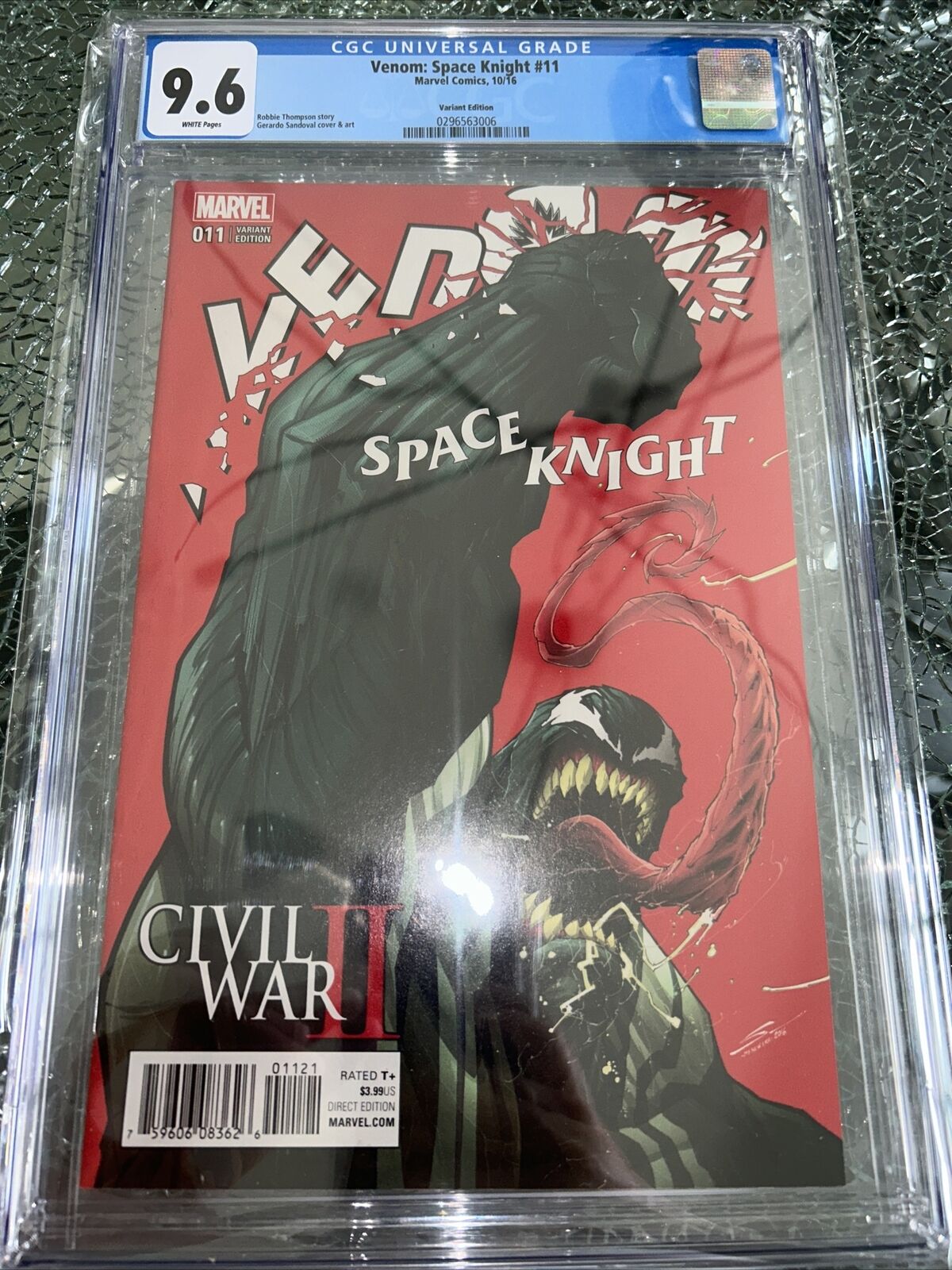 Venom: Space Knight #11 CGC 9.6 Sadoval 1:25 Variant Low Print Run Nice Cover