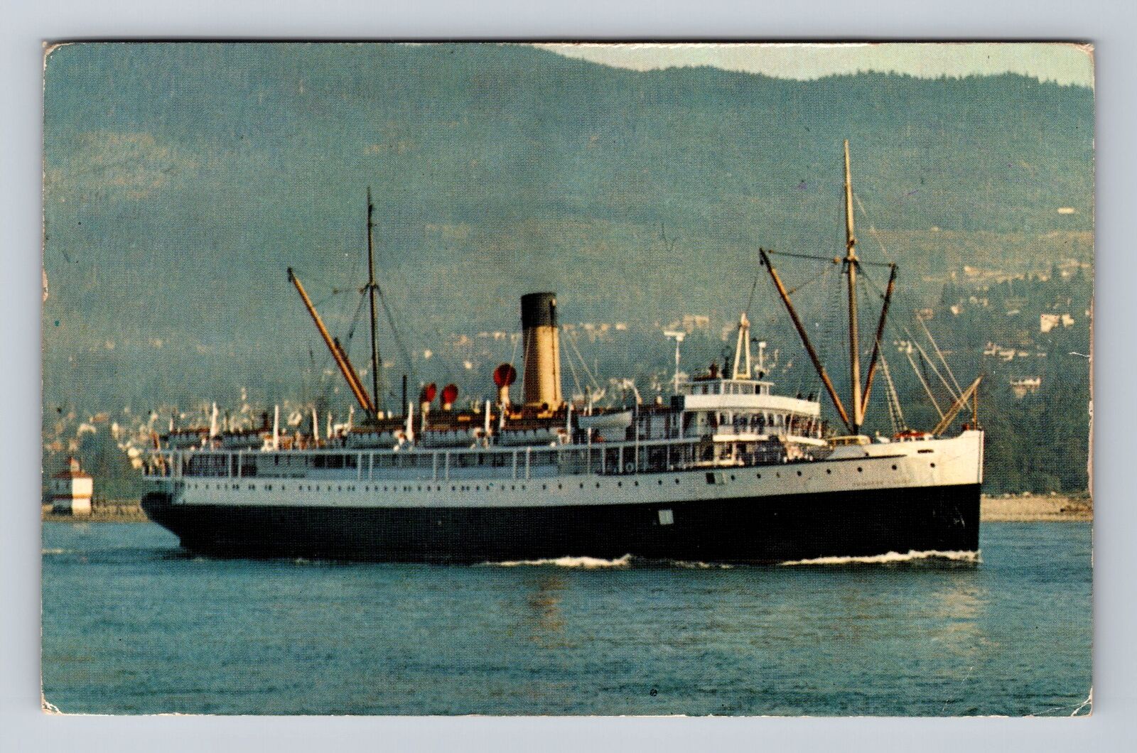 C.P.R. Princess Louise Cruise Ship, Transportation Vintage c1959 Postcard