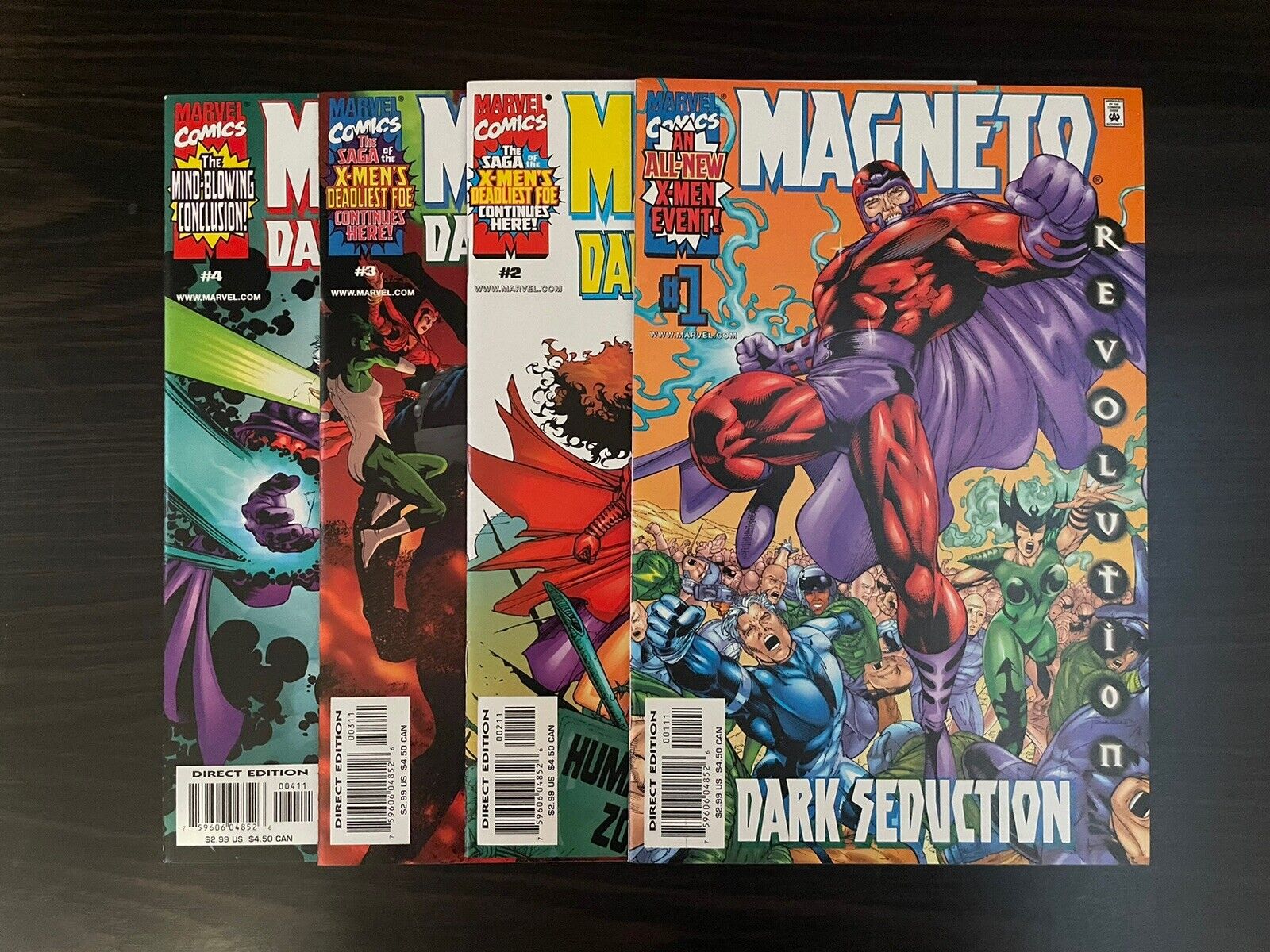 Magneto: Dark Seduction #1-4 (Marvel 2000 1 2 3 4) Fabian Nicieza / Roger Cruz