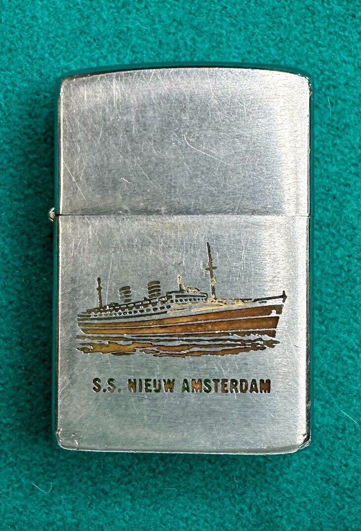 Vintage Zippo S.S. Nieuw Amsterdam Lighter