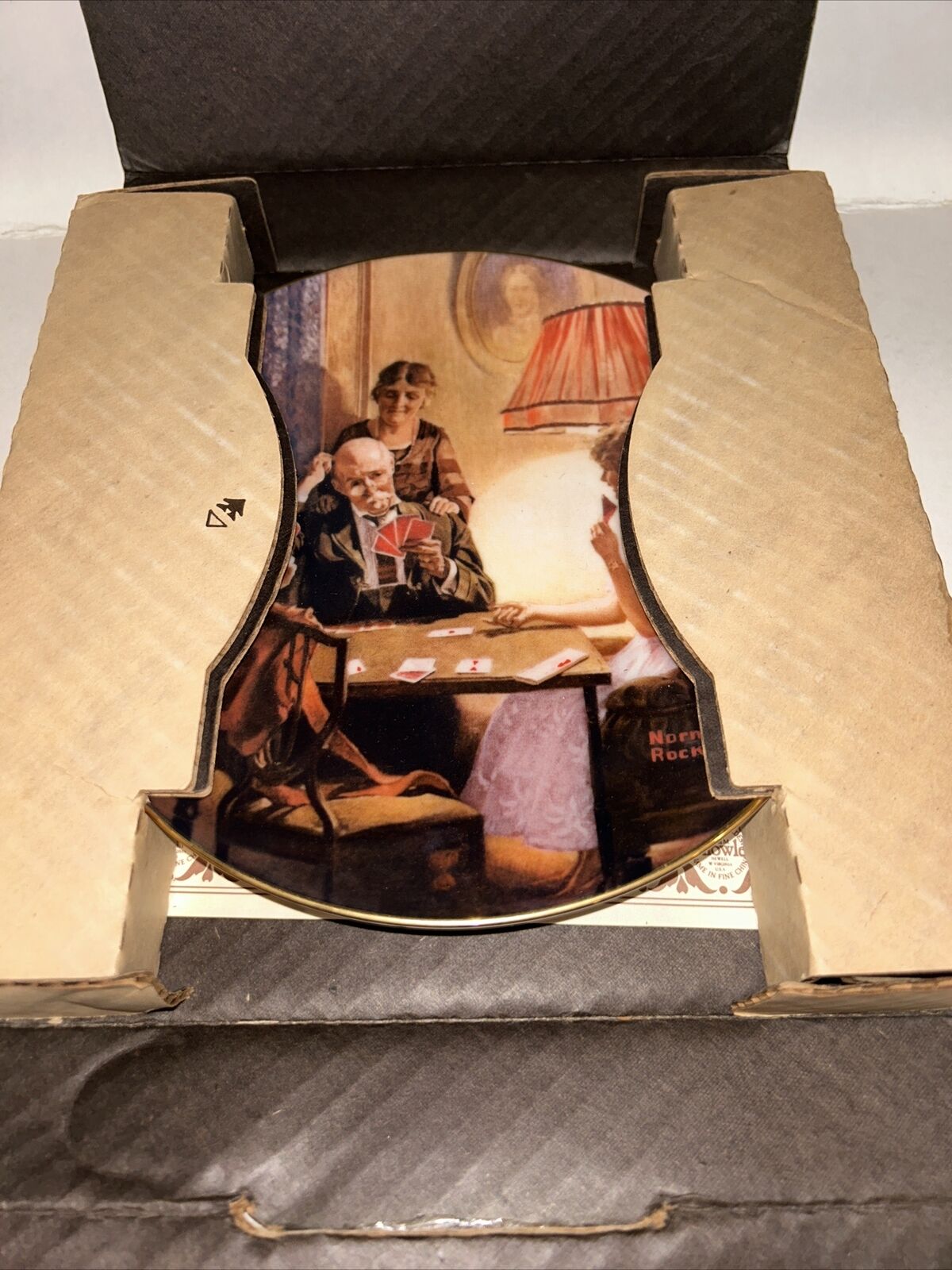 VTG  This Is The Room That Light Made Norman Rockwell Collector Plate NIB (921c)
