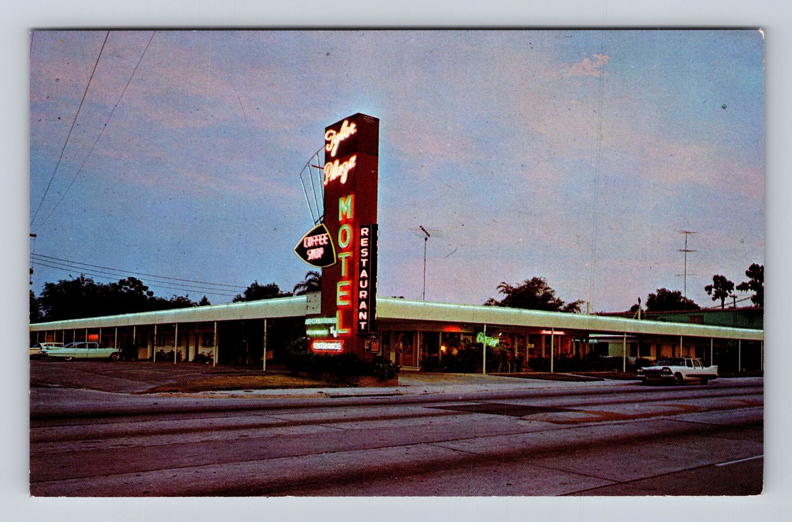 Orlando FL-Florida, Tyler Plaza Motel, Advertisement, Antique, Vintage Postcard