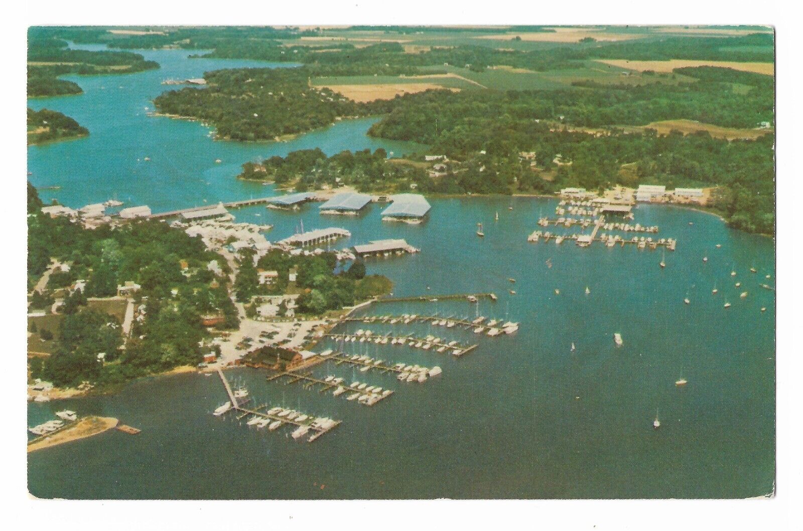 Georgetown MD-Maryland, The Granary, Aerial View UNP VTG Circa 1960 Postcard