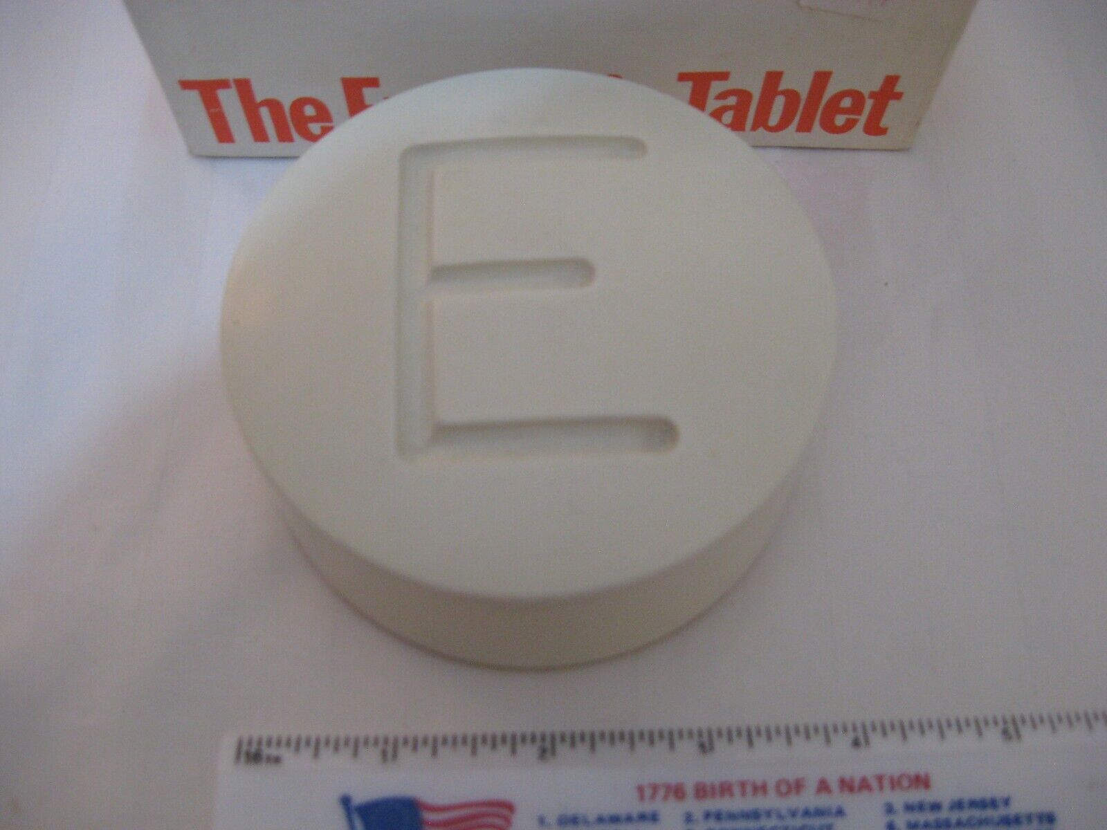 VTG (VeryRare) Giant Excedrin Pill Medicine Paperweight Pharmacy DISPLAY 3-3/4”