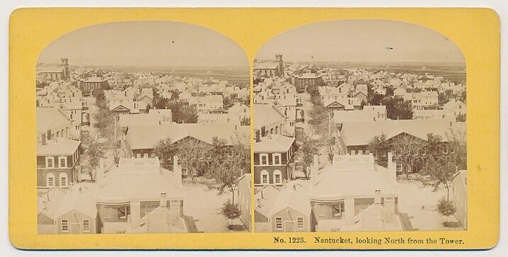 MASSACHUSETTS SV - Nantucket - Panorama North - Kilburn 1870s