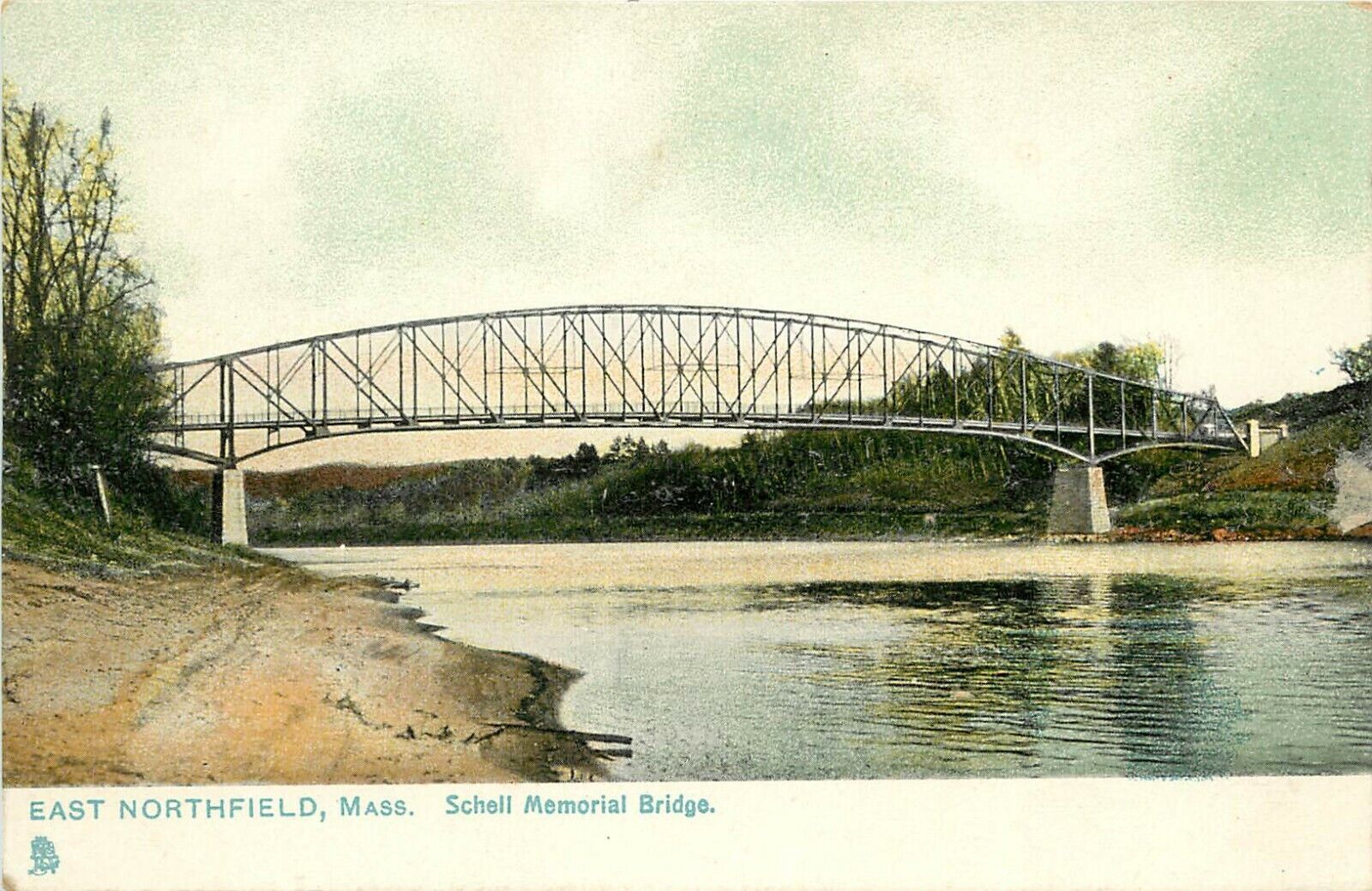 Tuck Postcard 5705 East Northfield MA, Scheel Memorial Bridge, Unposted