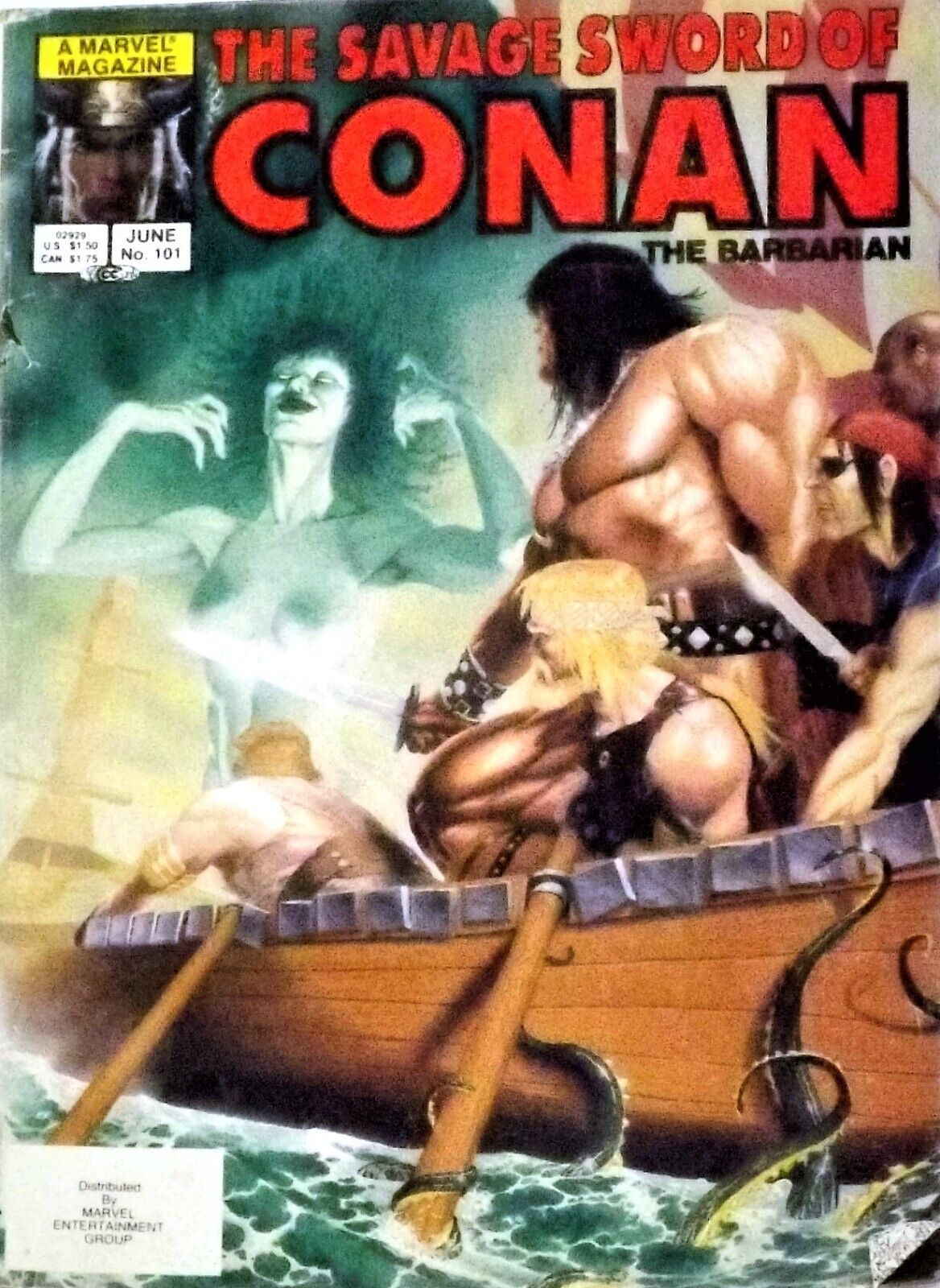 The Savage Sword of CONAN #101 Comic Book, Marvel, 1984