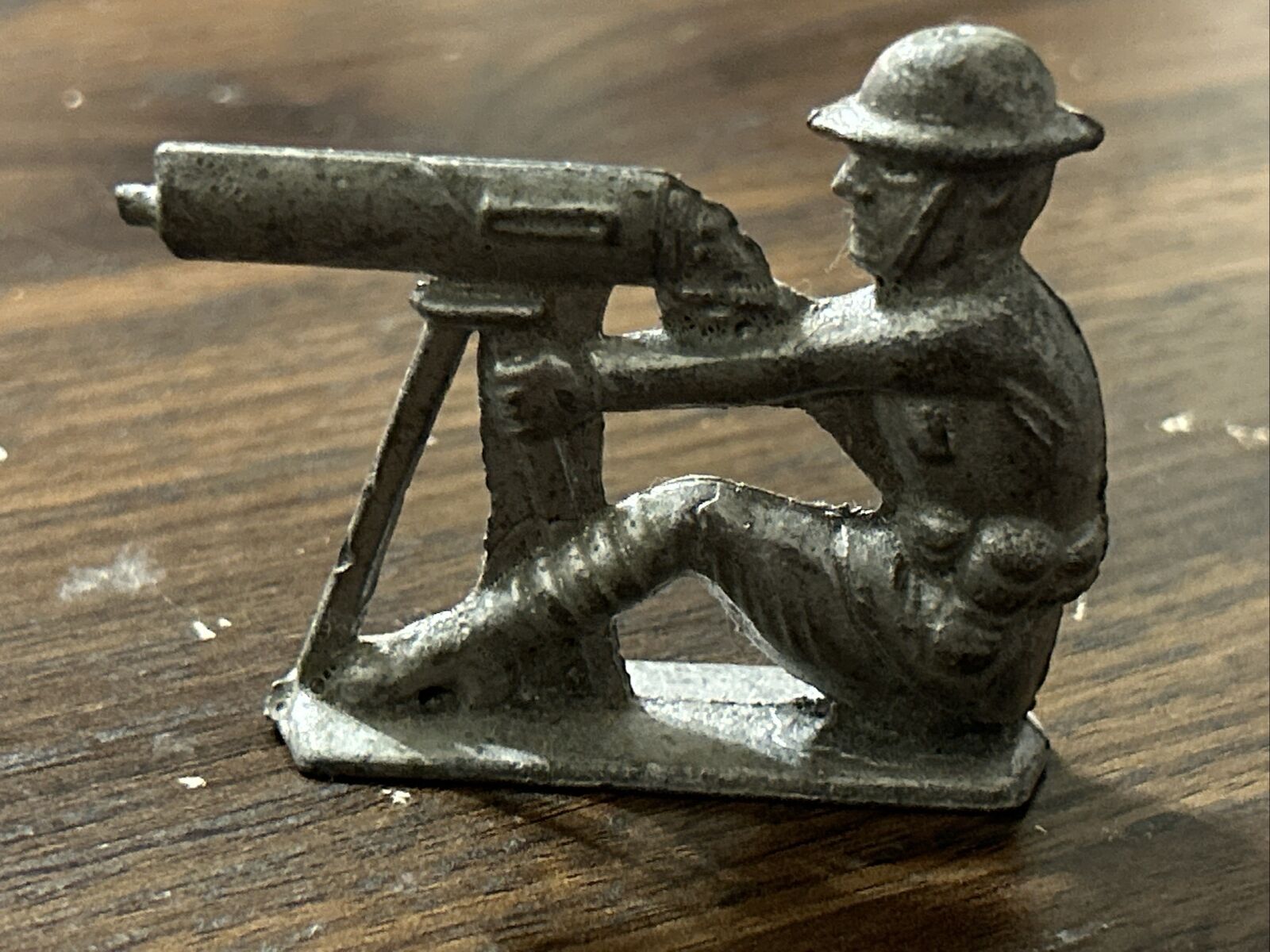 Vintage WW2 Military Pewter Solider