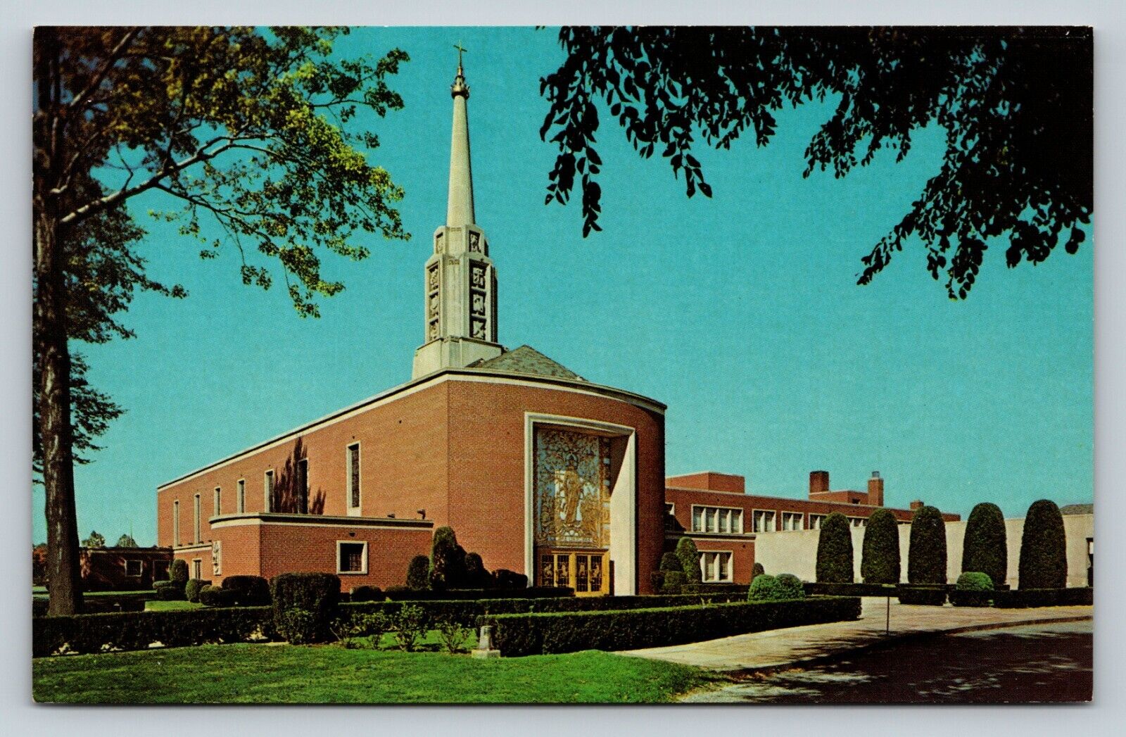 Church Of Detroit Michigan Westminster VINTAGE Postcard