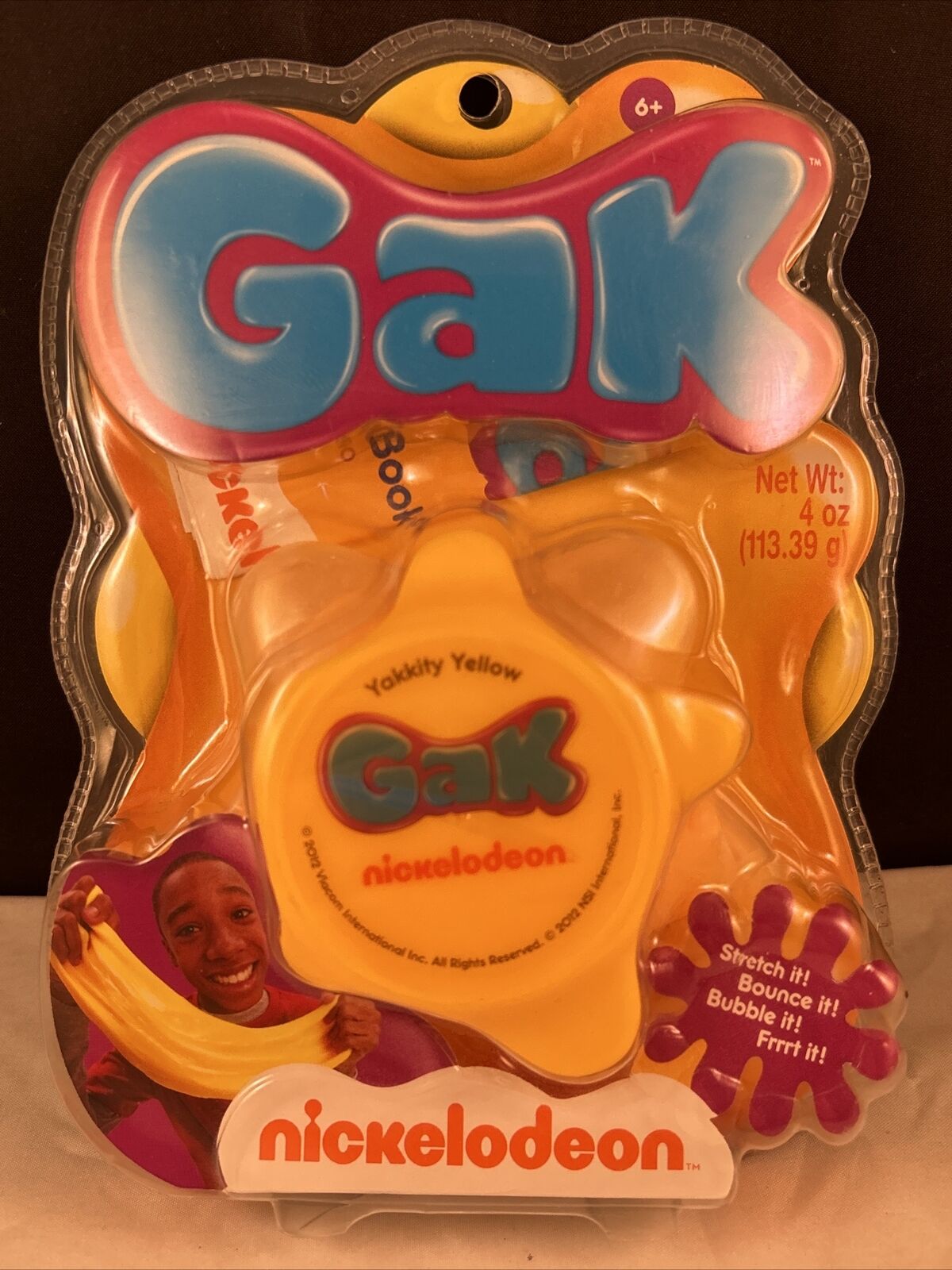 RARE Nickelodeon GAK SPLAT NIP - Yakkitty Yellow