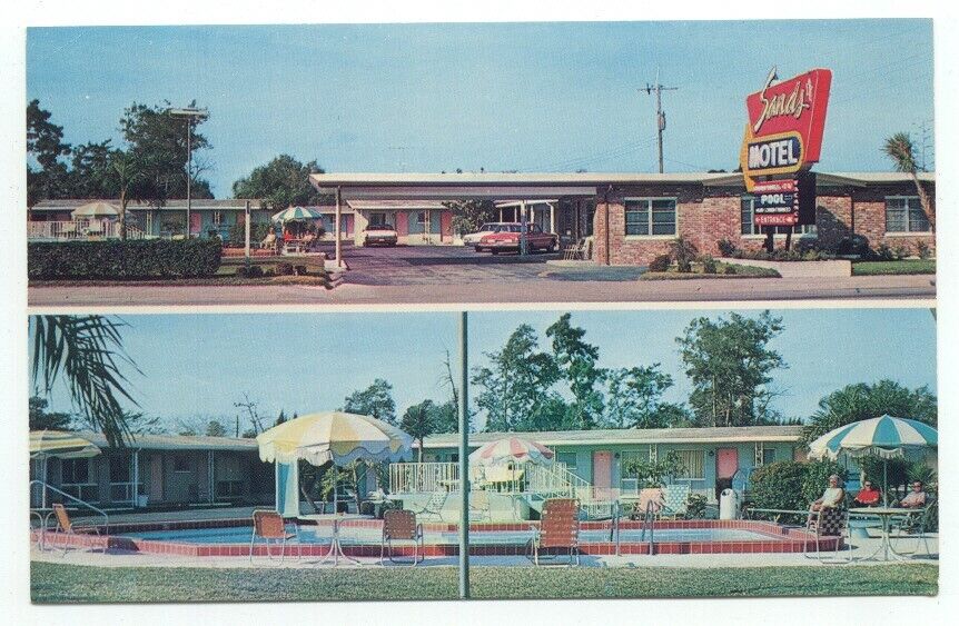 Orlando FL Sands Motel Postcard Florida