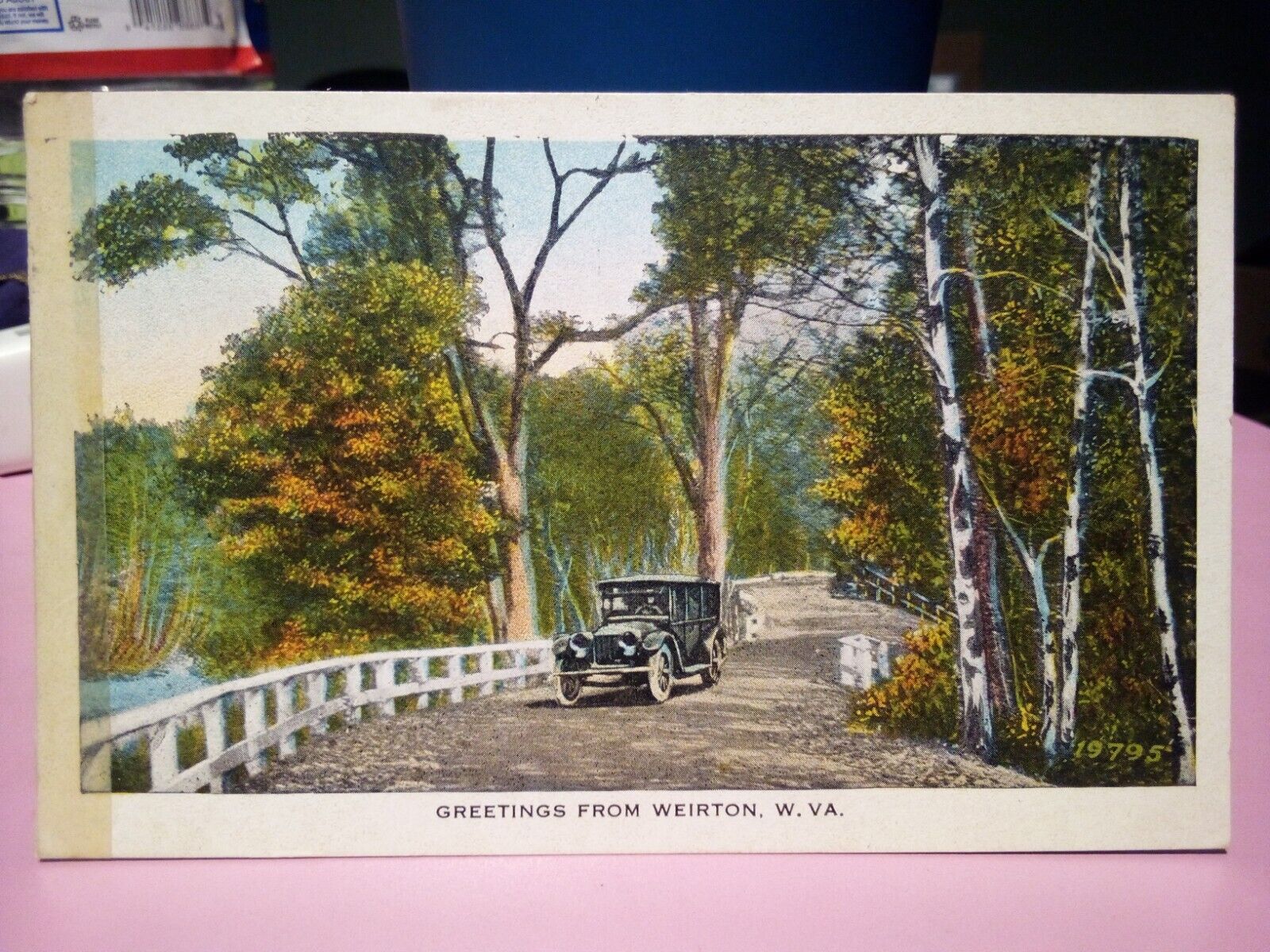 Weirton West Virginia greetings old car 1930