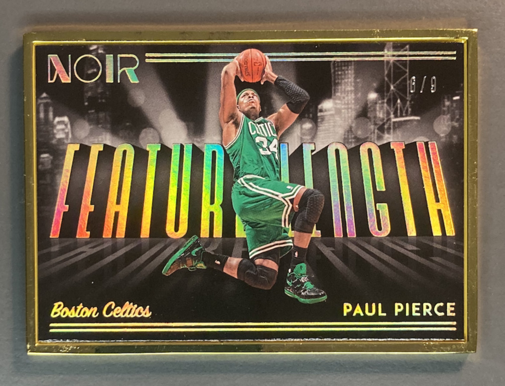 2018-19 Panini Black 1st Off The Line Metal Frame Feature Length 6/9
