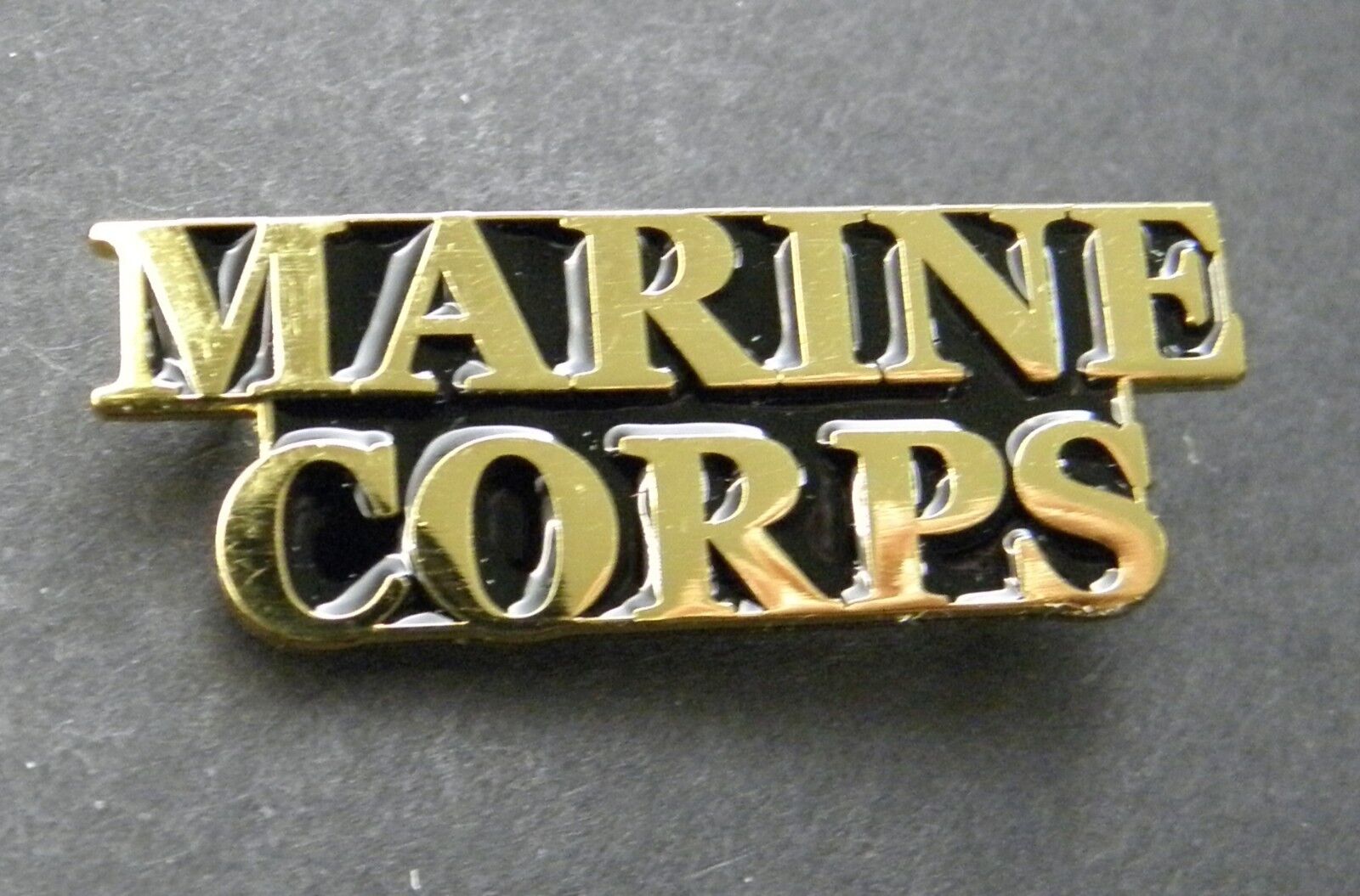 USMC MARINE CORPS US MARINES SCRIPT LAPEL PIN BADGE 1.5 INCHES