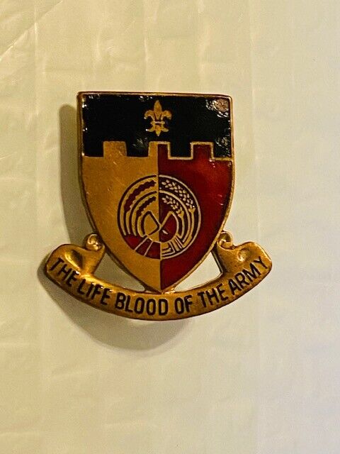 US Military Insignia Pin DUI - 64th Support Battalion The Life Blood of the Army