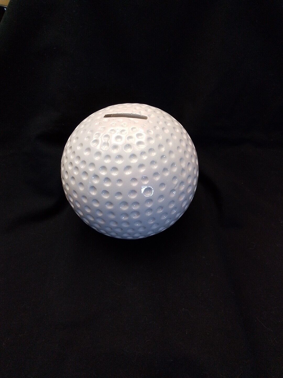 Mid 1900s Ceramic Golf Ball Bank 3.5\