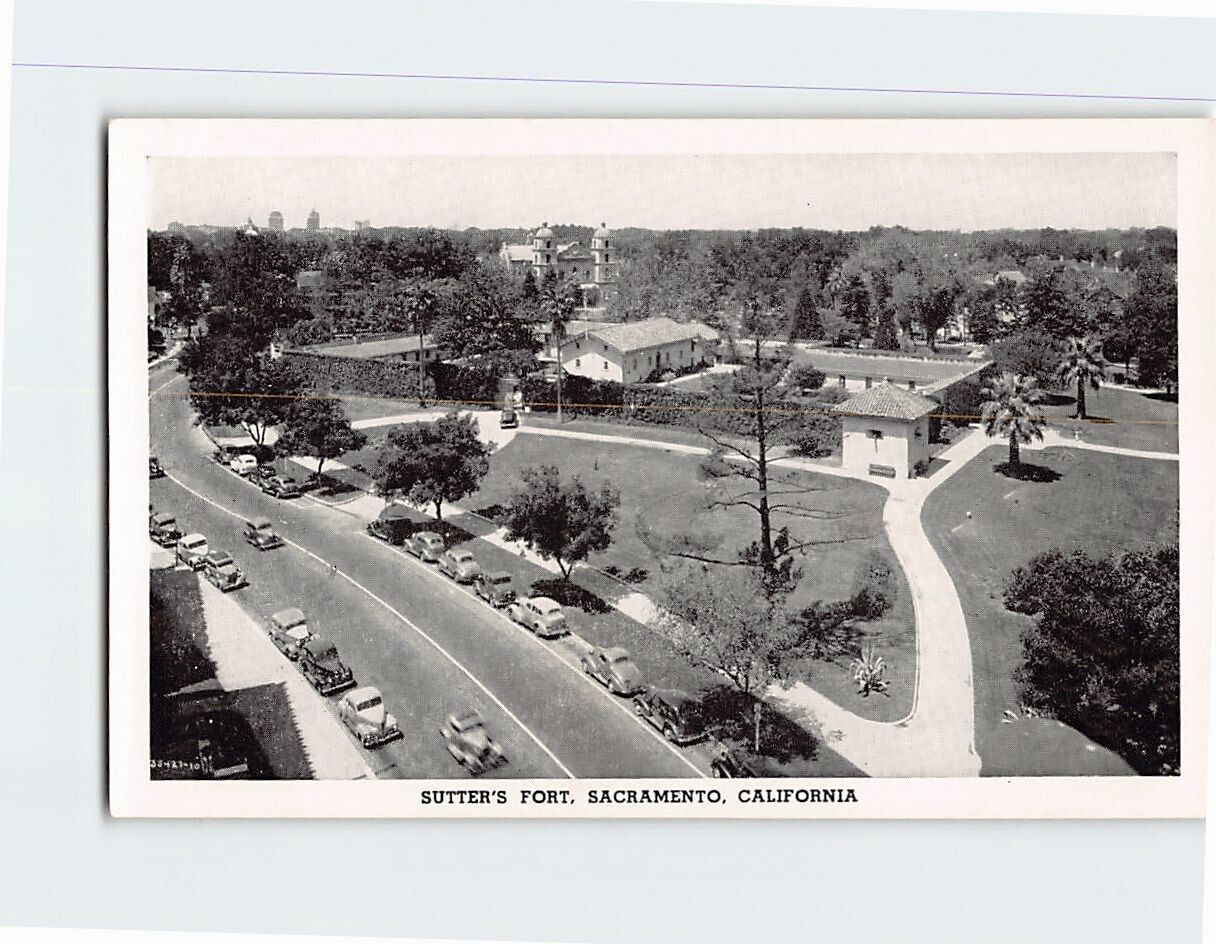 Postcard Sutter's Fort Sacramento California USA