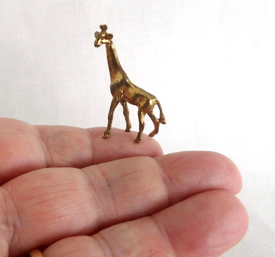 ANTIQUE,VINTAGE,bronze,?,MINIATURE,EXTREMELY DETAILED GIRAFFE,DOLLHOUSE SIZE