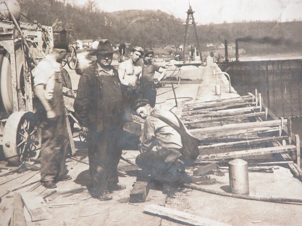 Vtg 1930s US ENGINEER US Army Pittsburgh PA Monongahela River Concrete Project