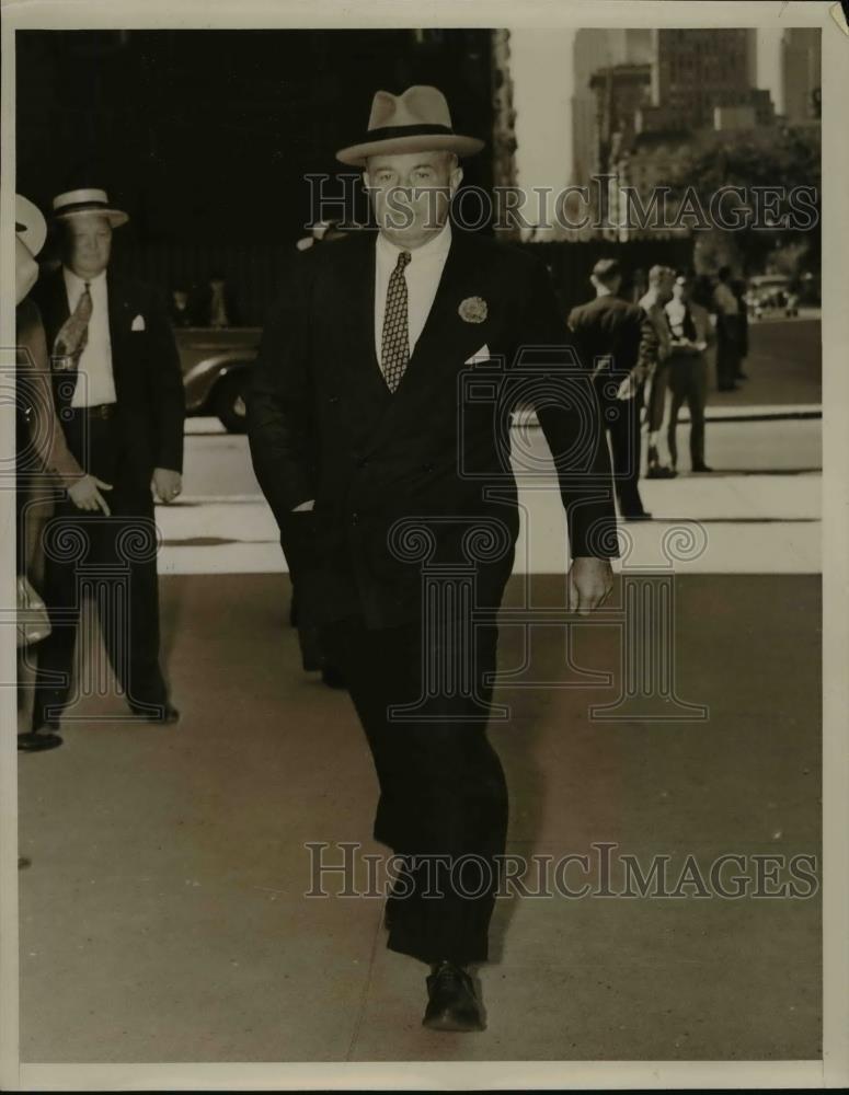 1938 Press Photo Bernard F. Gimbel Arriving At Services - nef15638