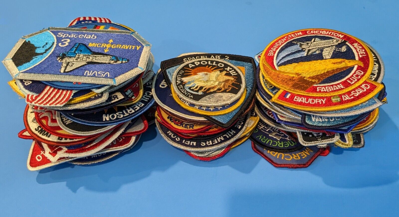 132 Different Vintage NASA Patch Collection - See Detailed Pictures - Fast Ship