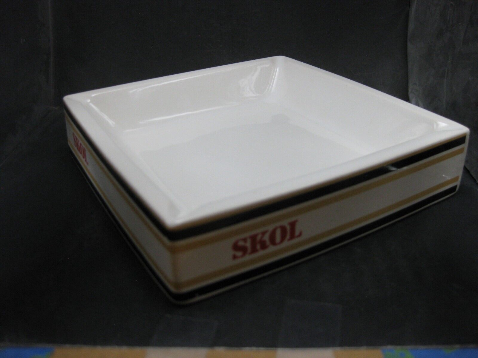 Vintage SKOL Square Ashtray made by WADE ENGLAND - Beautiful