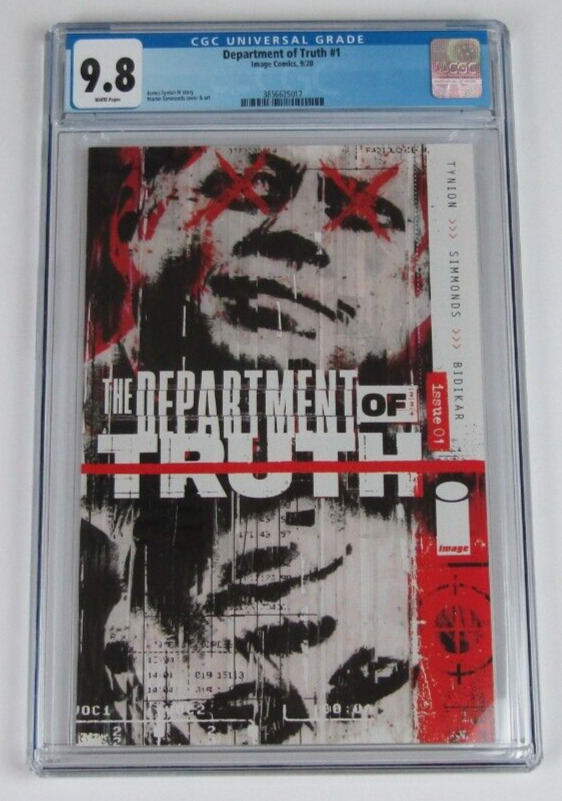 DEPARTMENT OF TRUTH #1 MAIN COVER A 1st PRINT CGC 9.8 Image Comics 2020