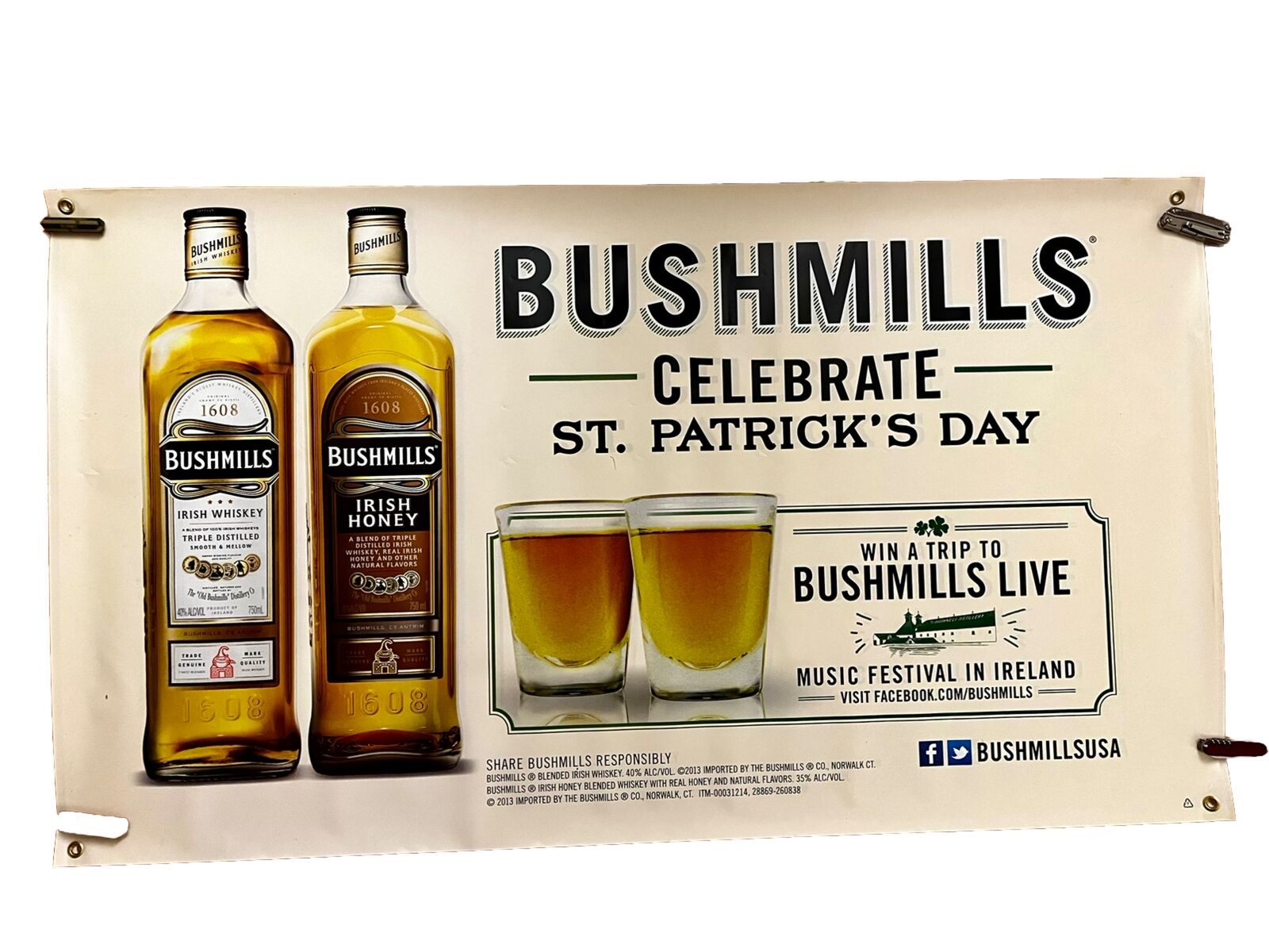 Bushmills Advertising Banner Irish Music Festival Ireland St. Patrick’s Day