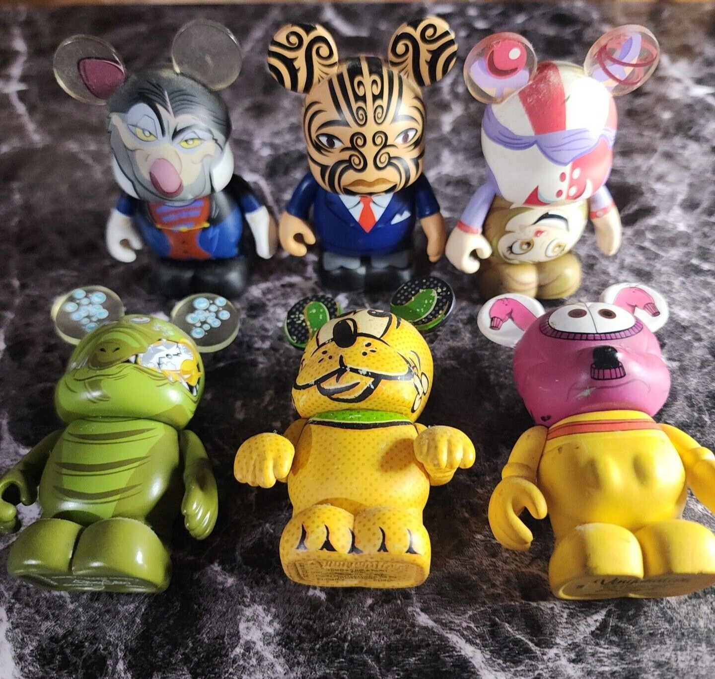 Disney Vinylmation Lot of 6 Figures from Various Series Disney Parks 3 inches