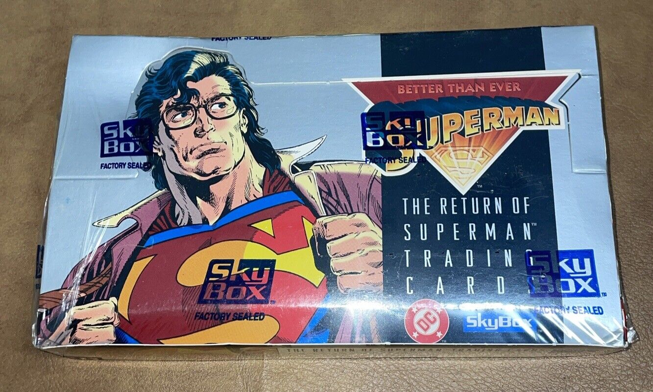 Superman Trading Cards Box New Sealed 1993 Skybox 