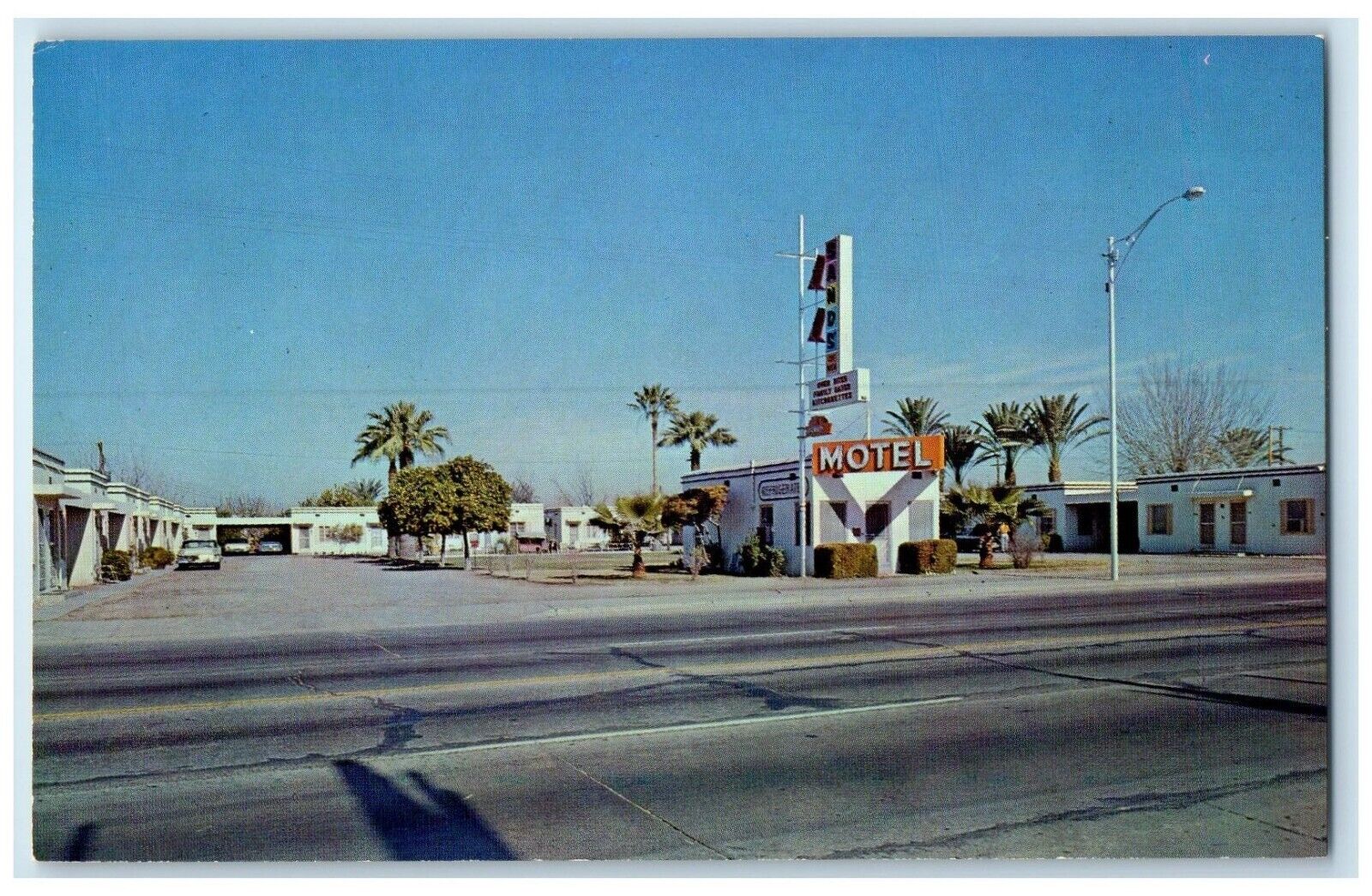 1979 Sands Of Mesa Roadside Car Scene Mesa Arizona AZ Posted Vintage Postcard