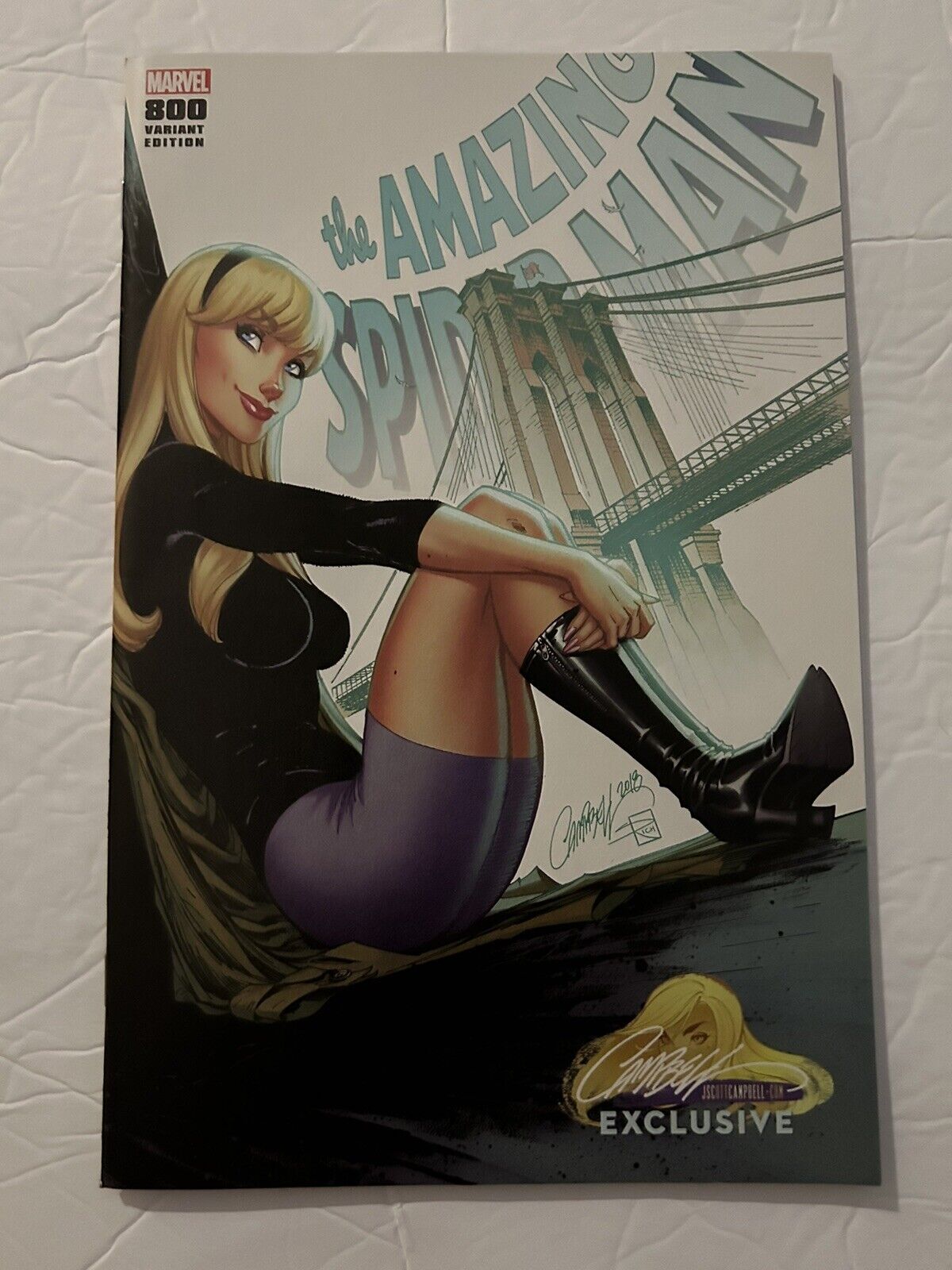 Amazing Spider-Man 800 J. Scott Campbell  Variant Exclusive Cover F Gwen Stacy