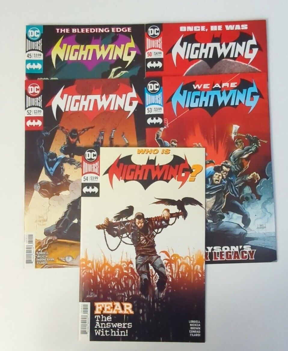 Lot Of 5 2019 DC Nightwing Comics #45 50 52-54 VF/NM