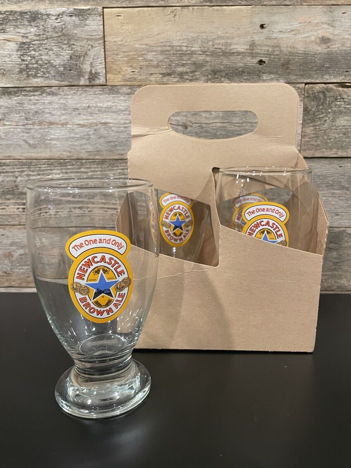 Newcastle Brown Ale Beer Glass 16oz