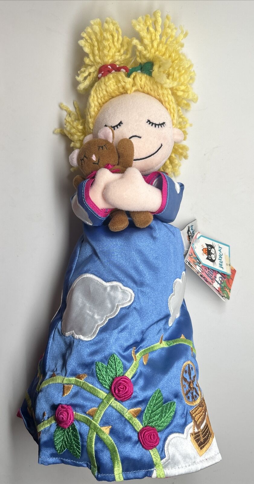Jellycat Topsy Turvy Fairytale Plush Sleeping Beauty Reversible Doll 8.5” New