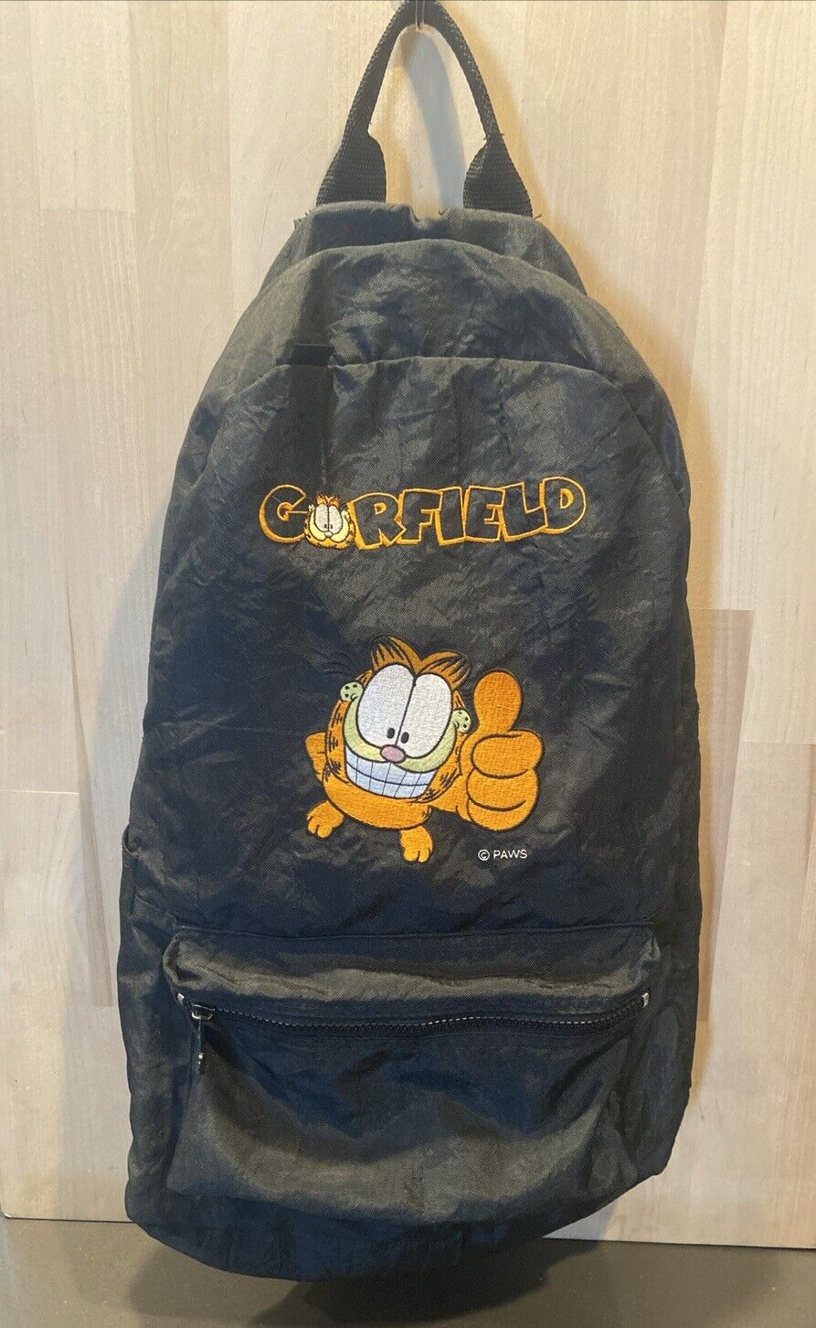 1996 Vintage Garfield Paws Backpack by Mead.  *READ