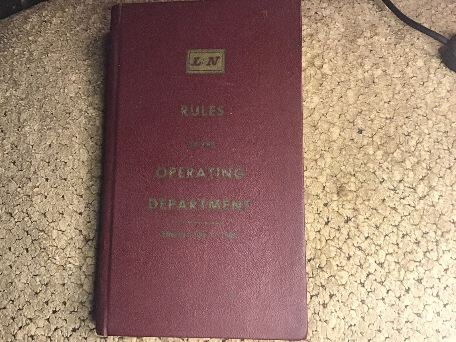1974 L&N Railroad Company RULES OF OPERATING DEPARTMENT Rulebook Vintage