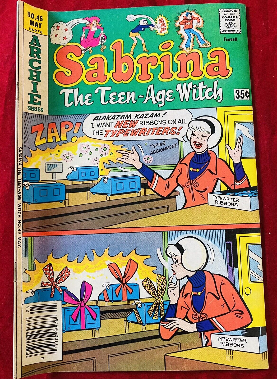 Vintage Archie Series Sabrina The Teen-Age Witch #45 Comic Book May 1978