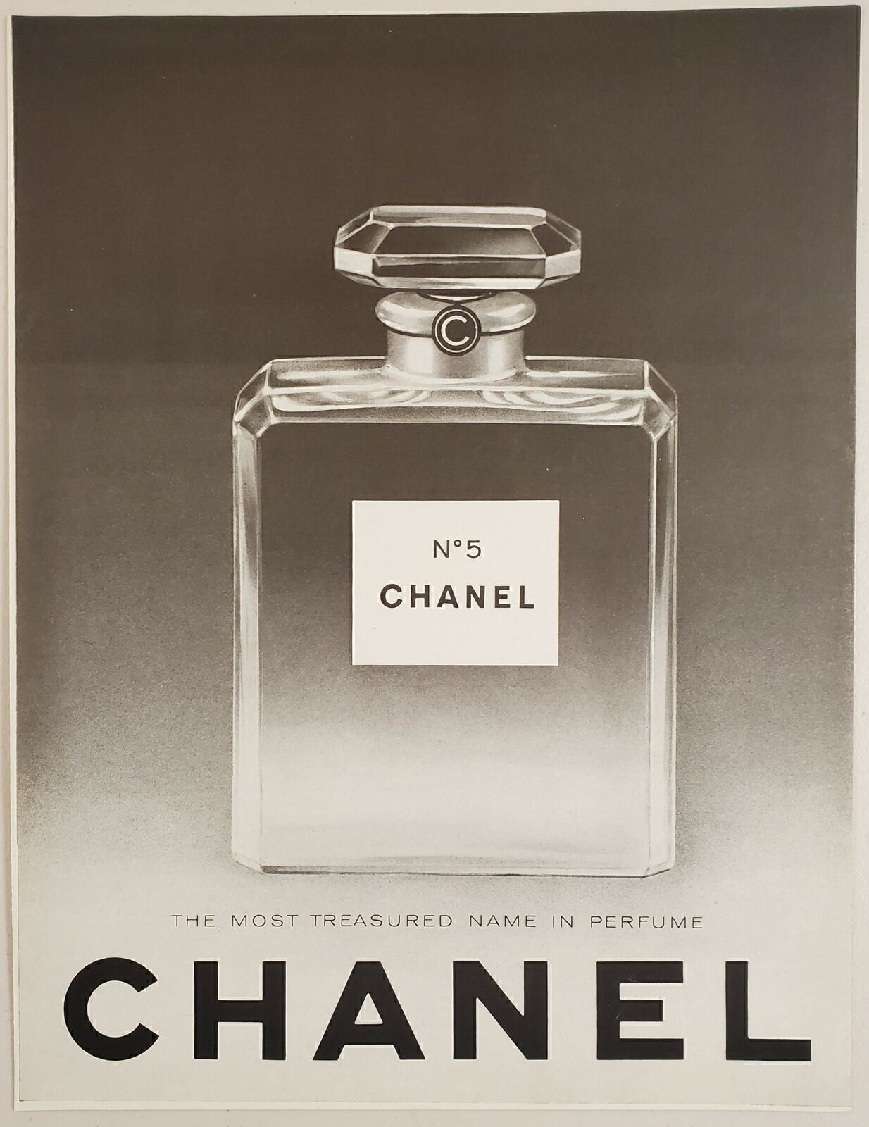 1966 Print Ad Chanel No 5 Perfume Most Treasured Name