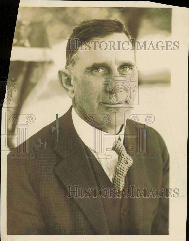 1925 Press Photo Otto Forster Owner of Radium Ore Mines in New Mexico