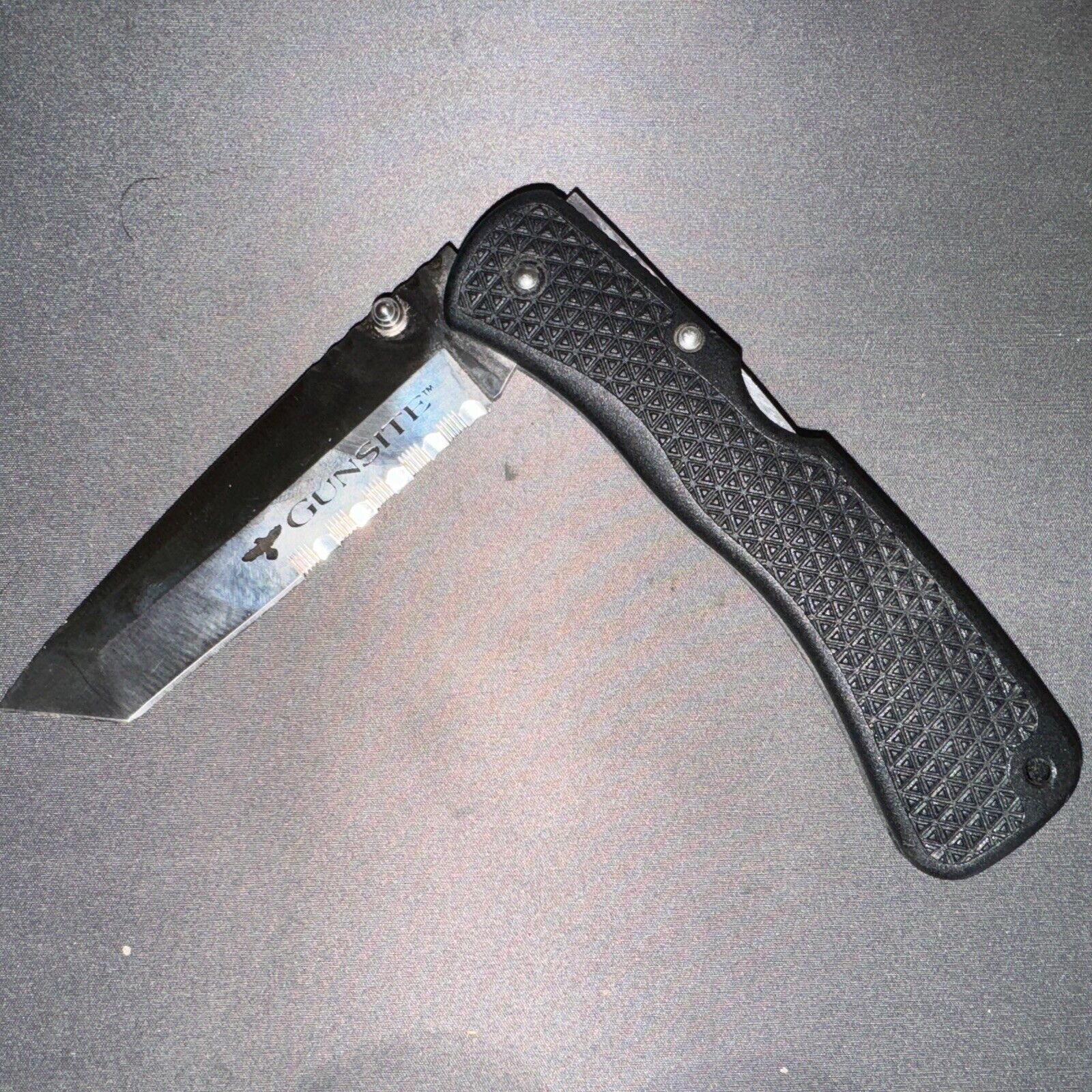 Cold Steel Gunsite Folding Knife Tanto Serrated Japan VG-1